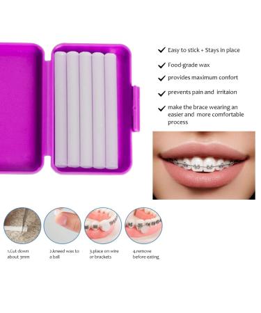 Portable Orthodontic Oral Care Kit - 2 Pack - Interdental Brushing, Floss, Toothbrush Cleaning - Purple & Blue Travel Kit - Buy Online on GoSupps.com
