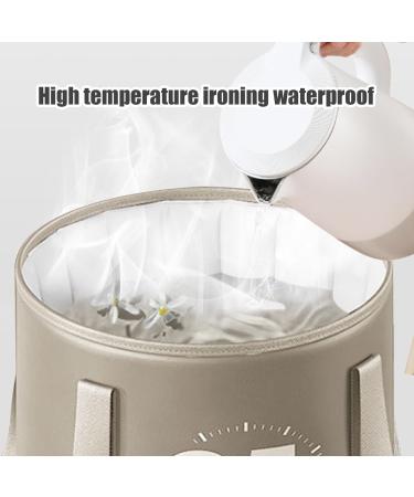 Collapsible Foot Bath with Zippered Lid Portable Foot Soaking Bucket Heat Retaining Non-slip Foot Bath Tub Foldable Pedicure Bag for Home Outdoor Grey - Buy Online on GoSupps.com