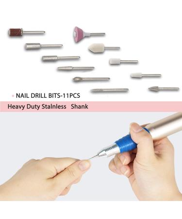 Professional Nail Drill - 25000 RPM Electric Machine with 11 Bits & Bands for Acrylic & Gel Nails - Buy Online on GoSupps.com