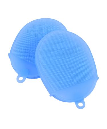 FOMIYES 2pcs Silicone Bath Brush Cleaning Scrubber Scalp Shampoo Bath Scrubber for Body Baby Shampoo Mitt Hair Shampoo Brush Baby Bath Sponge Cleaning Body Brushes Cleaning Brush Handheld 15X10cm