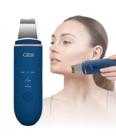 GESS Sky Skin Scrubber Ultrasound with 4 modes ultrasound peeling device for facial cleaning anti -agge facial care facelifting device ion skin cleaner acne - Buy Online on GoSupps.com
