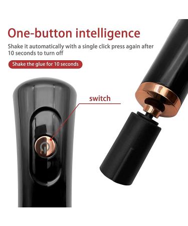 Electric Glue Shaker for Eyelash Extensions - Nail Lacquer & Eyelash Lacquer Mixer (Black) - Buy Online on GoSupps.com