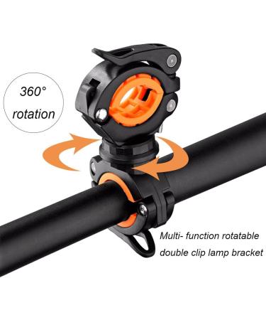 Bicycle Flashlight Mount - 2 Pack Bike Light Clamp for Secure & Easy Attachment | International Shipping Available - Buy Online on GoSupps.com