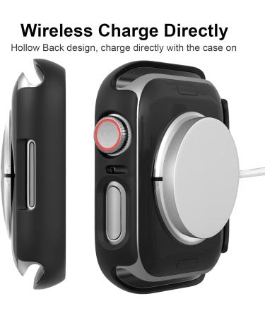 Cuteey 2 Pack Apple Watch Series 8/7 Privacy Screen Protector Case 45mm - Anti-Spy Glass Hard PC Cover Bumper - Black, 45mm - Buy Online on GoSupps.com