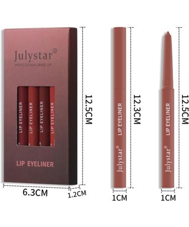 6 Couleurs Ensemble de Crayon L vres Mat Rose Extensible Lip Liner Onctueux et Cr meux Longue Dur e et Imperm able Crayon a Levre Pencil set Natural Lipliner Rose mat rouge - Buy Online on GoSupps.com