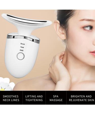 Neck Lifting Massager - Microcurrent Skin Tightening Device with Heating & Colorful Light | International Shipping - Buy Online on GoSupps.com