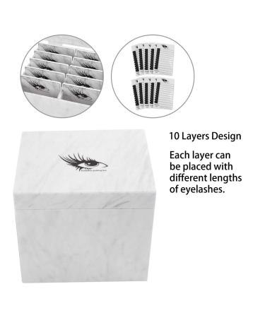 10-Layer Eyelash Storage Box - Premium Makeup Display Container & Holder Case | International Shipping - Buy Online on GoSupps.com