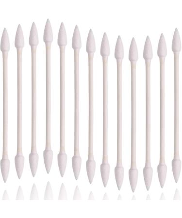 Joyeah 800 Pieces Cotton Swabs, Double Precision Tips with Paper Stick, 4 Packs, 200 Pieces 1 Pack (Pointed Shape) 200 Count (Pack of 4)