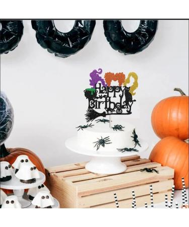Hocus Pocus Birthday Cake Topper - Hocus Pocus Cake Decorations Hocus Pocus Cake Topper Halloween Cupcake Toppers Hocus Pocus Party Supplies Witch Baby Shower Decor Hocus Pocus Birthday Decorations - Buy Online on GoSupps.com
