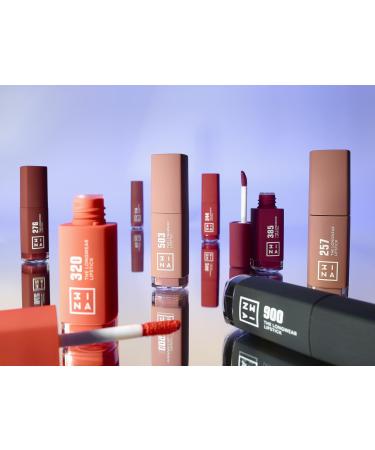 3ina Makeup Longwear Lipstick 385 - Burgundy Matte Lipstick with Hyaluronic Acid | Long-Lasting High-Pigmented Vegan & Cruelty-Free Liquid Lipstick - Shop Now! - Buy Online on GoSupps.com