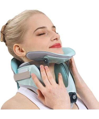 Ininosnp cervical brace inflatable adjustable neck support inflatable neck pain relief support cervical traction device for chronic neck pain