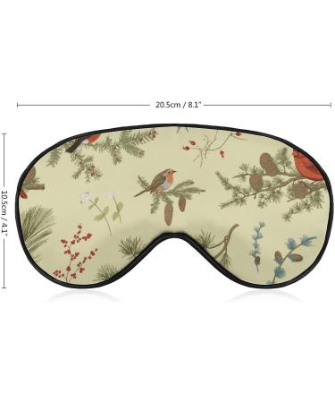 Birds and Branches Sleep Mask - Adjustable Eye Cover for Sleeping and Travel - Blocks Light for Men and Women - Buy Online on GoSupps.com