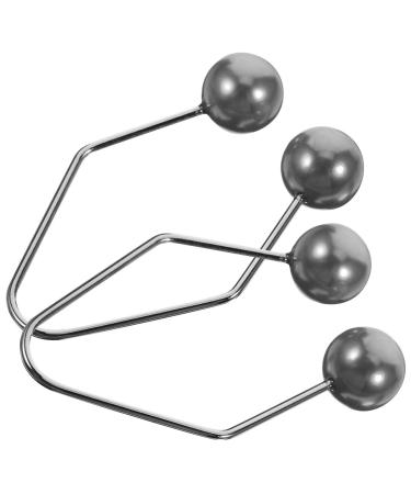 Beavorty 1 Pair Dimple Maker Metal Dimple Trainer Cheeks Balls Forming Mouth Exerciser Effortlessly Obtain Dimples Charming Smile Tool for Face Cheek Black