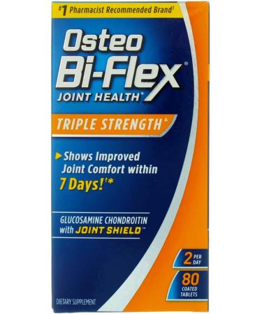 Osteo Bi-Flex Triple Strength 80ct - Joint Health Supplement - Buy Online on GoSupps.com