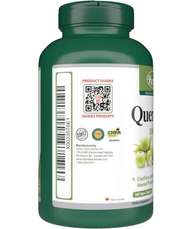 VORST Quercetin 500mg 180 Vegan Capsules | Supplement for Boosting Immune System | For Allergies and Eye Health | Powder Pills | 1 Bottle 1 count (Pack of 180) - Buy Online on GoSupps.com