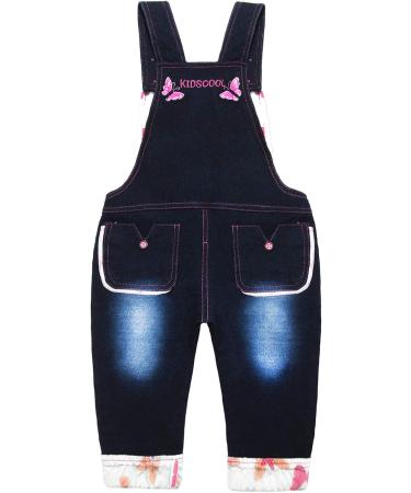 KIDSCOOL SPACE Baby Denim Overalls | 3D Cartoon Knitted Jean Dungarees | Blue, 2-3 Years - Buy Online on GoSupps.com