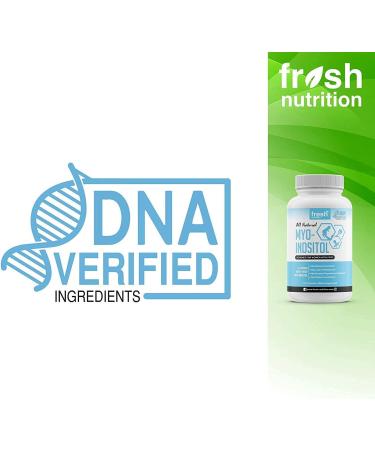 High Potency Myo-Inositol PCOS Supplement 2200mg - 120 Capsules - NMR Verified - Made in USA - Buy Online on GoSupps.com