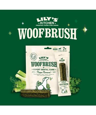 Lily's Kitchen Woofbrush Natural Dog Dental Treats - Medium Dogs (7 Snacks - 196g) | Healthy Chews for Oral Care - Buy Online on GoSupps.com
