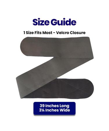 Post Op Breast Augmentation Bra Band | Breast Implant Chest Brace | Compression Wrap & No Bounce Stabilizer | Sports Bra Alternative for Women (Fits Most) - Black - Buy Online on GoSupps.com