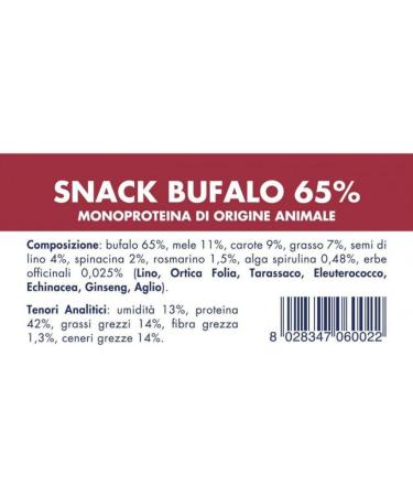 VET LINE BUFALO Snack. 80GR - Buy Online on GoSupps.com