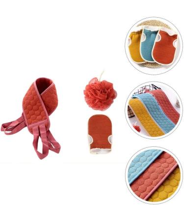 Buy Hemoton 3 Pcs Bath Back Scrubber Cloth - Exfoliating Shower Mitts & Sponges for a Luxurious Bath Experience | International Shipping Available - Buy Online on GoSupps.com