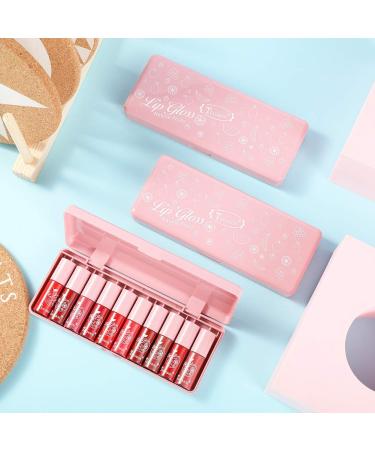 10-Piece Classic Red Lip Stain Set | Vibrant Moisturizing Liquid Lip Gloss | Perfect Mother's Day Gift - Buy Online on GoSupps.com