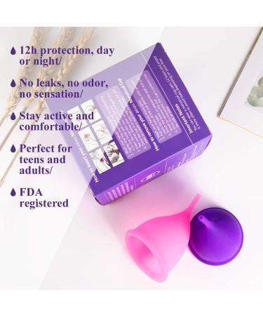 Buy Reusable Menstrual Cup - Medical Silicone Menstrual Cup L (Pink) - Eco-Friendly & Comfortable - Buy Online on GoSupps.com