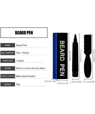 Niceram Bartstift for Men | Waterproof Beard & Hair Care Kit | Perfect Gifts for Men - Dark Brown - Buy Online on GoSupps.com