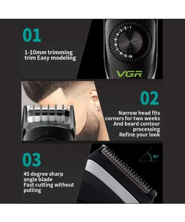 Buy Waterproof Electric Trimmer for Men | Self-Service Hair Clipper & Beard Trimmer | International Shipping Available - Buy Online on GoSupps.com