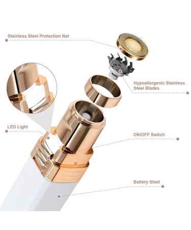 Electric Facial Hair Removal Trimmer for Women - Eyebrow Lip Body & Chin Grooming - Buy Online on GoSupps.com