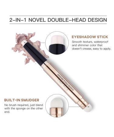 LOKFAR Eye-Shadow Stick - Rotatable Cream Pencil, Glitter Shimmer Eyeshadow Stick for Eye Makeup (02 Light Gold Shimmer) - Buy Online on GoSupps.com