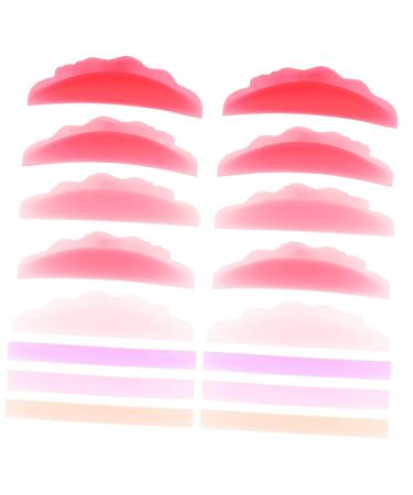Angoily 8 Pairs Eyelash Silicone Gasket Eyelash Perming Cushion Eyelash Curler Lash Perming Curler Pad Eyelash Lift Rods Make up Kit Eyelash Holder Lash Lift Kit Patch Silica Gel Cosmetic