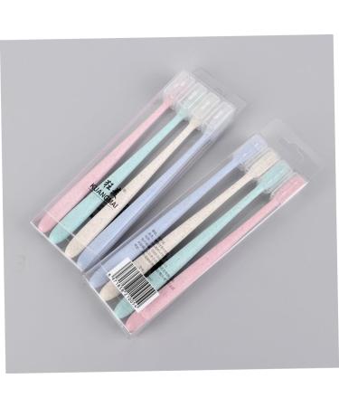 Buy FRCOLOR Soft Bristle Charcoal Toothbrushes - Eco-Friendly Wheat Straw Travel Set for Gum Care & Camping | 8pcs - Buy Online on GoSupps.com