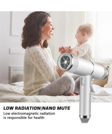 Lydaraarh White Wind Hair Dryer Diffuser Hair Blow Anion Dryer for Hair Dryers Home US Plug - Buy Online on GoSupps.com