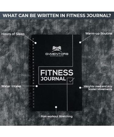 GYMENTORS Fitness Journal A5  120GSM Paper Workout Journal with Hardcover & Quality Spiral Binding- 120 Days Workout Log for Tracking Progress & Nutrients Preferences- Including Measuring Tape & Pen - Buy Online on GoSupps.com