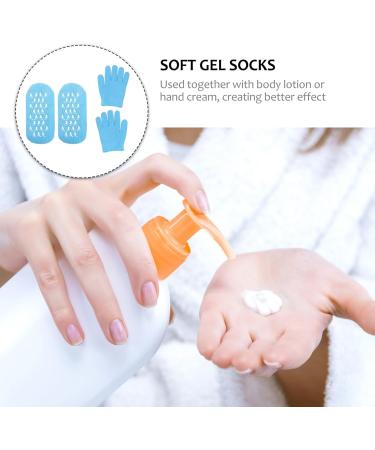 Healeved Moisturizing Gloves Cracked Skin Socks Moisturizing Toe Socks Heal Gloves Womens Socks Hosiery Moisturizing Socks Silicone Gel Cracked Skin Gloves Gel Heel Sleeves Spa - Buy Online on GoSupps.com