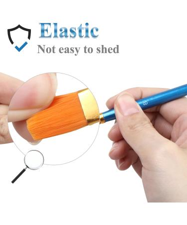 20 Pcs Paint Brush Set for Acrylic, Watercolor, Oil - Miniature Detailing & Rock Painting - Buy Online on GoSupps.com