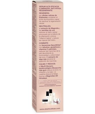 Atashi Firmness and Luminosity Serum High Efficiency Antifatter Illuminator Reduce stains Unifies tone Calm Rojeces Light texture Nanowhite liposomes Suitable for all types of skins 50 ml - Buy Online on GoSupps.com