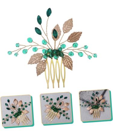 MUSISALY Rhinestone Tuck Comb Hair Accessories for Women Wedding Rhinestone Hair Accessories Bridal Hair Accessories Wedding Hair Accessories for Bride Leaf Hair Accessories Leaf Hair Comb - Buy Online on GoSupps.com