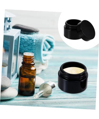 Beaupretty Travel Storage Bottle cream bottle container lotion bottle refillable cosmetic jar Cosmetic Bottle empty containers Cream Container with Glass Travel Lotion 5x5x4cm Black - Buy Online on GoSupps.com