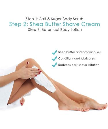 Aveline Women's Silky Smooth Shaving Starter Kit | 6-Blade Razor, Exfoliating Scrub, Shea Butter Cream, & Moisturizing Lotion - Buy Online on GoSupps.com