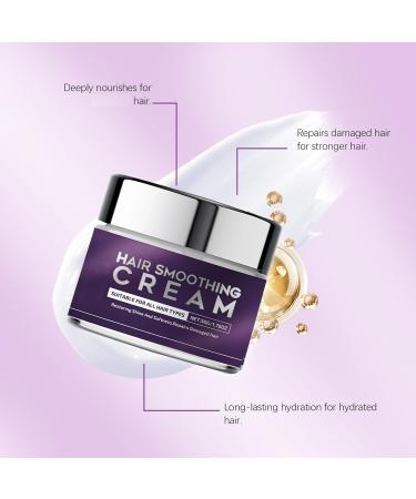 WRANBAO Hair smoothing cream keratin treatment for frizz control and natural suppleness the straightening cream provides shine and combability makes hair soft and shiny 50 g 7 pieces 7 pieces - Buy Online on GoSupps.com