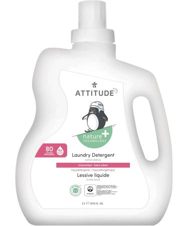 ATTITUDE Baby Laundry Detergent + ATTITUDE Laundry Detergent (Wildflowers) EWG Verified Plant and Mineral-Based HE Compatible 80 Loads (Concentrated) 2 Liters Each Detergent + Detergent 2 Liters - Buy Online on GoSupps.com