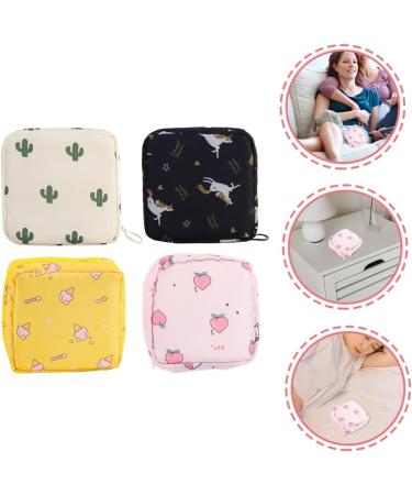 Orfofe 4-Pack Women's Storage Bags for Period & Diaper Essentials - Portable Tampon & Pad Organizer - Buy Online on GoSupps.com