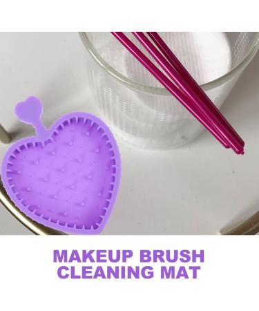 MAGICLULU Makeup Brush Cleaning Pad Makeup Pallets Brush Cleaner Pad Makeup Tools Silicone Makeup Tool Cleaner Beauty Makeups Tool Clean Supplies Purple Cosmetic Make up Silica Gel 12x9cm Purple - Buy Online on GoSupps.com