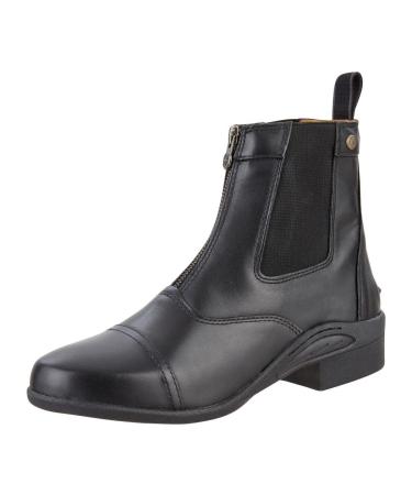 Suedwind Footwear Ultima FZ paddock ankle boots |Robust water -repellent cowhide |Riding slip shoe |Comfort insole |Real leather in the inner shoe |Zipper & lacing 41 EU black
