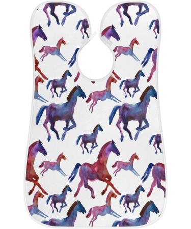 Shop Beard Bib Apron for Men - Waterproof Hair Catcher & Grooming Cape | Cute Horse Pattern - Buy Online on GoSupps.com