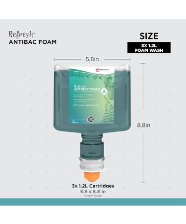 REFRESH ANTIBAC FOAM HAND WASH TOUCH FREE 1.2 LITER - Buy Online on GoSupps.com