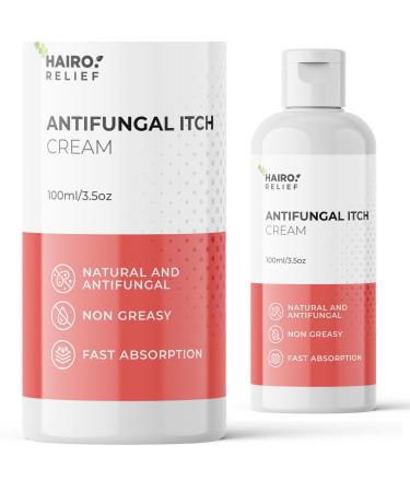 Instant Relief HAIRO RELIEF Antifungal Cream for Body & Face 100ml | Fast Acting Itch Relief | Athletes Foot Treatment Jock Itch Treatment for Men Anti Itch Cream for Humans Ringworm Antifungal