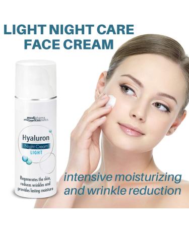 Medipharma Cosmetics Night Care Cream - Duo-Hyaluronic Complex Anti-Wrinkle Face Cream for Normal to Dry Skin - Daily Anti-Aging Moisturizer - 50 ml - Shop Internationally - Buy Online on GoSupps.com